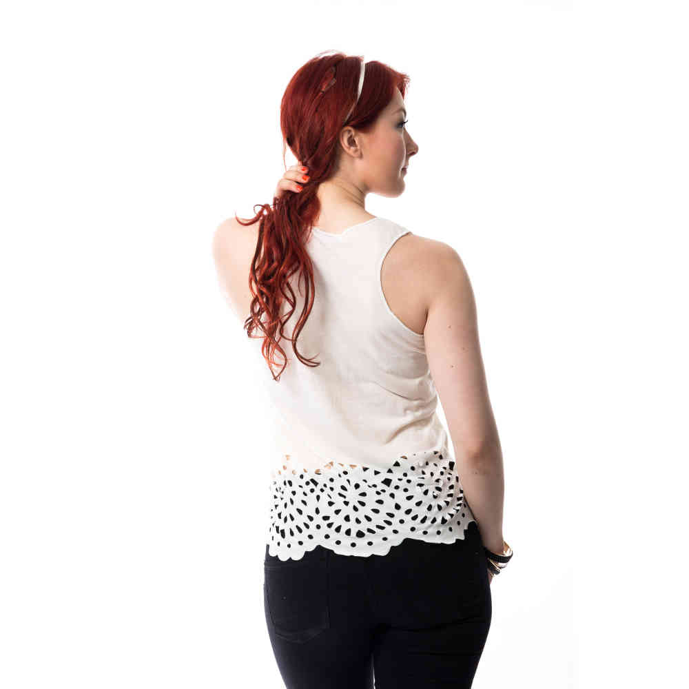 Innocent Lifestyle - NATIVE CAT Mouwloze top - Wit